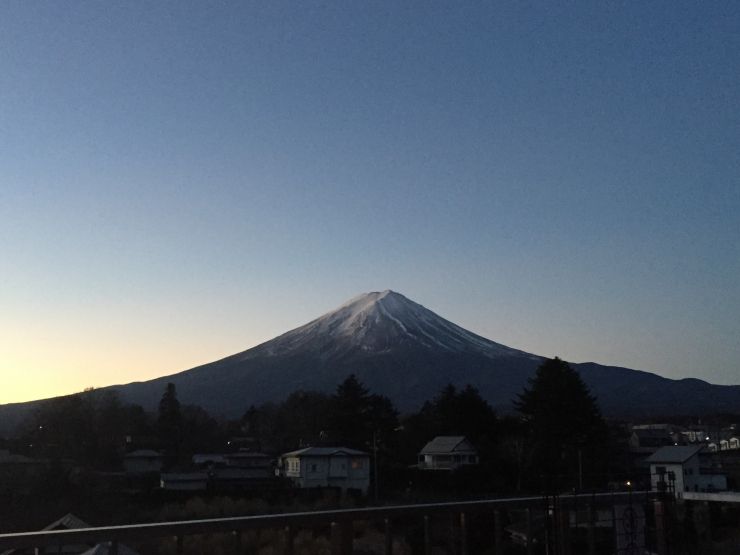 富士山と河口湖