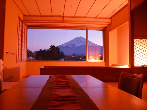 富士山の絶景宿